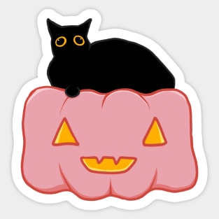 Pink Pumpkin Bed Sticker